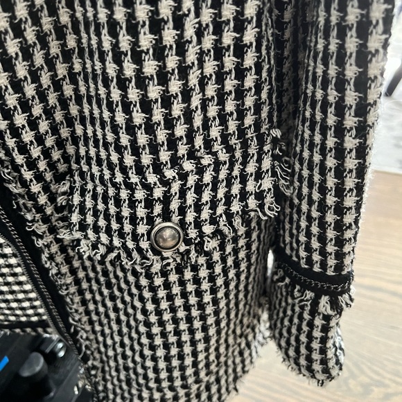Zara tweed and houndstooth Jacket - Picture 2 of 6